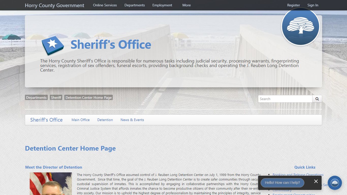 Detention Center - Home Page - Horry County